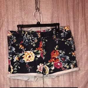 Floral Jean Shorts